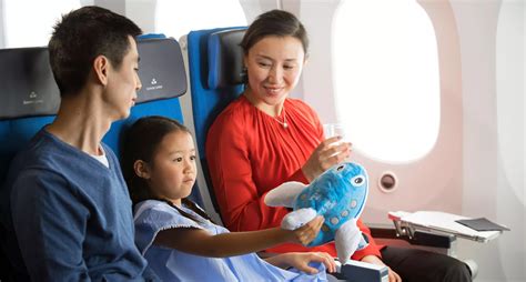Travelling with children on a KLM flight .